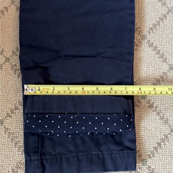 J. Crew 770 Khaki Chino pant w navy and white flannel lining 34 x 32 - Picture 8 of 8